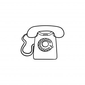 Illustration Telefon Kontakt Anne-Brit Gäbel SEO-Texte